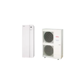 Fujitsu Waterstage osztott levegő-víz hőszivattyú High Power sorozat integrált 190 literes HMV tartállyal - 10,8 kW - WGYK160DG9/WOYK112LCTA