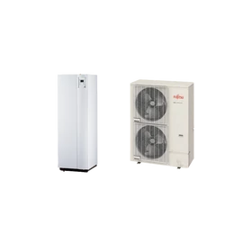 Fujitsu Waterstage osztott levegő-víz hőszivattyú Super High Power sorozat integrált 190 literes HMV tartállyal - 16 kW - WGYK160DJ9/WOYK160LJL