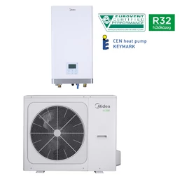 Midea M-Thermal levegő-víz osztott hőszivattyú - 16 kW, 1 fázis, Wi-Fi - MHA-V16W/D2N8-B