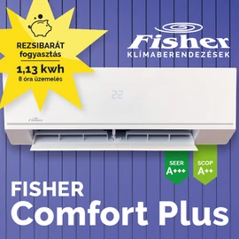 Fisher Comfort Plus oldalfali multi beltéri egység - 3,5 kW, Wi-Fi - FSAIF-CP-121AE3