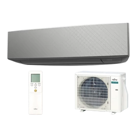Fujitsu Airstage Design oldalfali split klíma szett, ezüst - 2 kW, Wi-Fi  - ASEG07KETF-B/AOEG07KETA