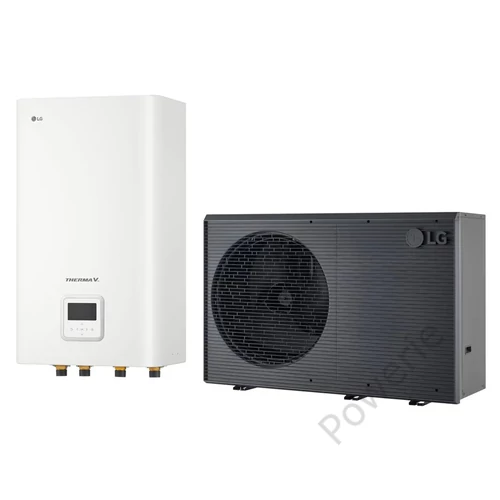 LG Therma V Monoblokk 12 kW-1F R290 Hőszivattyú Hydro Egységgel HM121HF.UB60/HN1616HC.NK0