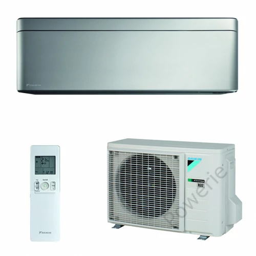 Daikin Stylish ezüst oldalfali split klíma szett - 2,5 kW, Wi-Fi - FTXA25CS + RXA25A