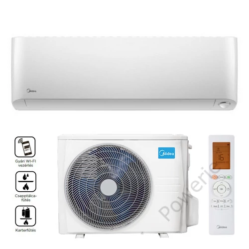 Midea Oasis Plus  oldalfali mono split klíma - 2,6 kW, Wi-Fi - MOP2-09-SP