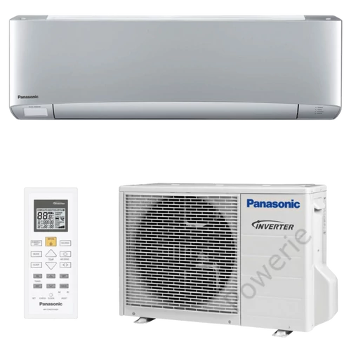 Panasonic Etherea KIT-XZ35-XKE ezüst oldalfali split klíma szett - 3,5 kW, Wi-Fi