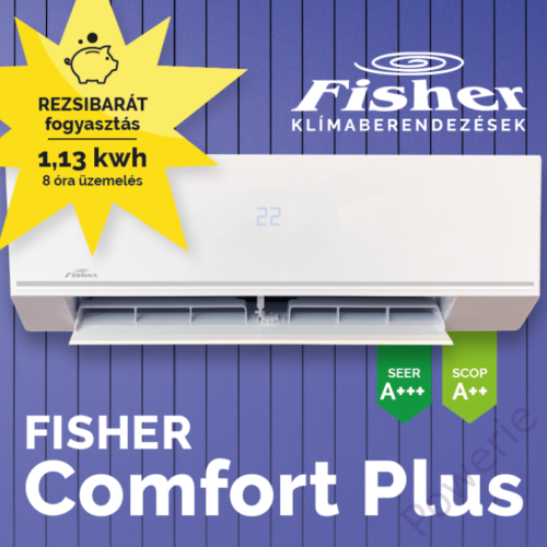 Fisher Comfort Plus oldalfali multi beltéri egység - 2,7 kW, Wi-Fi - FSAIF-CP-91AE3